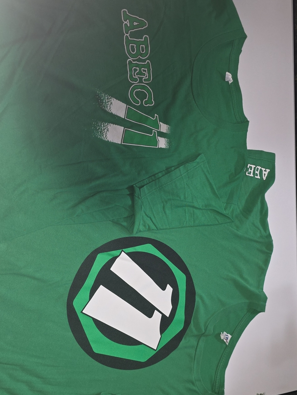 (2) Green Skate Graphic T-Shirt with ABEC 11